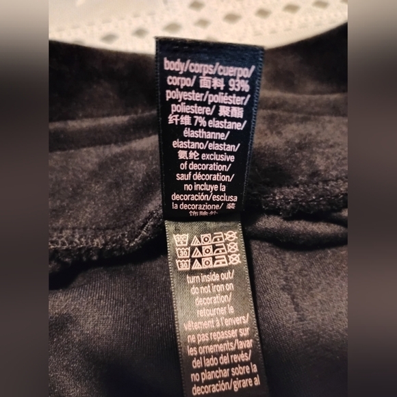🆕 Victoria's Secret High Waist Velour Tracksuit Jogger, Large, Black, NWOT - Picture 14 of 15